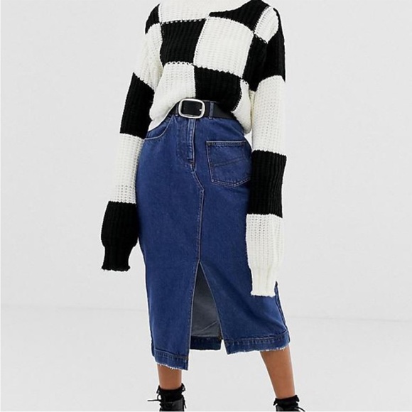 NWOT asymmetric midi dress - Picture 2 of 9